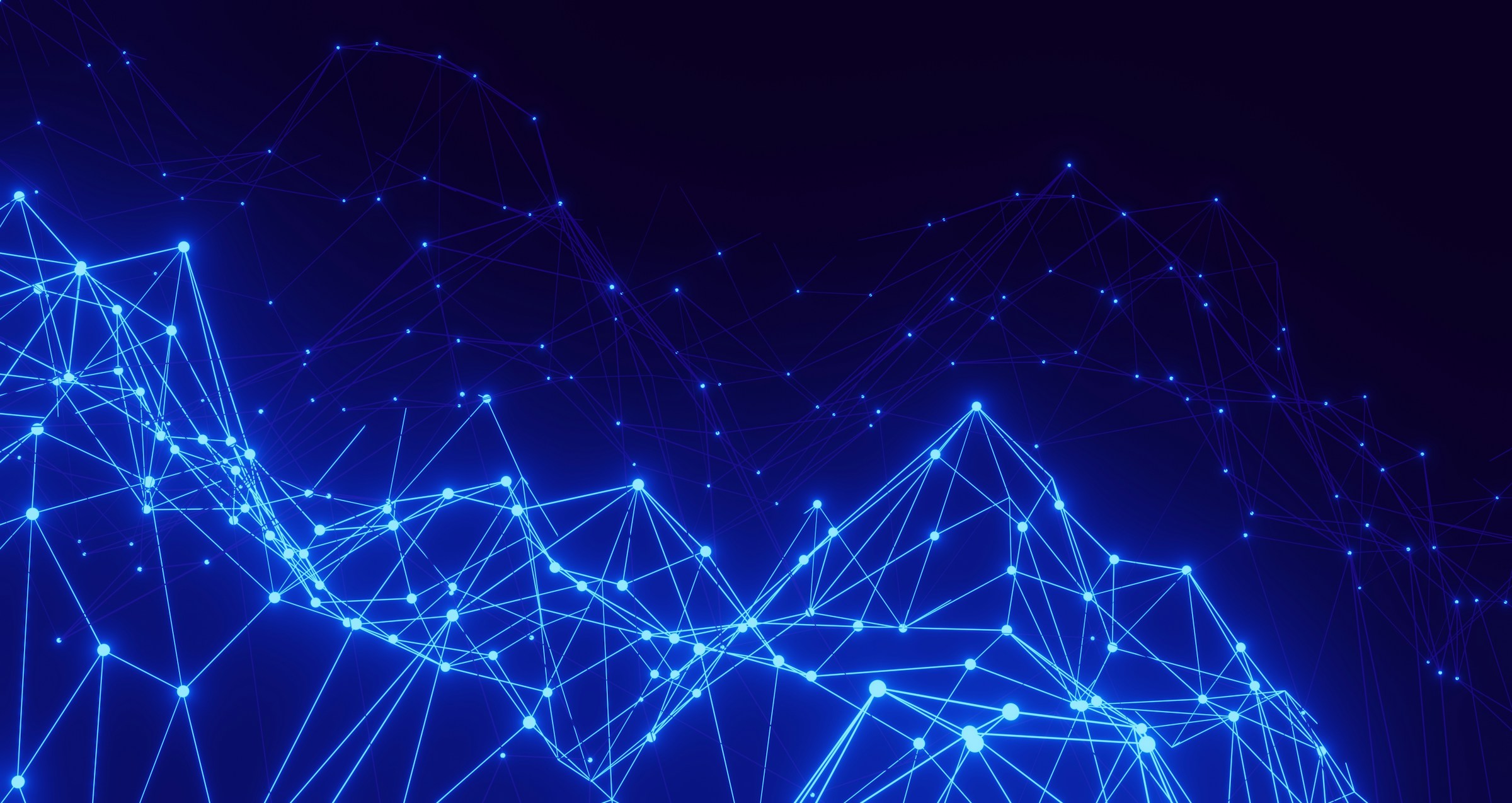 Lines outlining a network